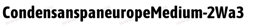 CondensanspaneuropeMedium-2Wa3字体转换