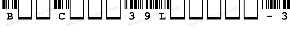 BarCode39Lesbar-3yDM字体转换