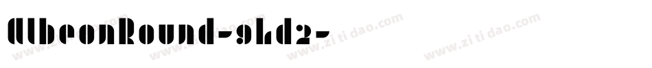 AlbeonRound-9Ld2字体转换