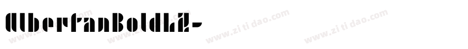 AlbertanBoldLZ字体转换