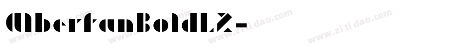 AlbertanBoldLZ字体转换