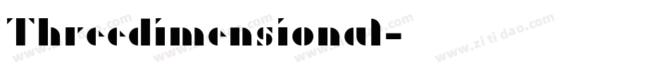 Threedimensional字体转换