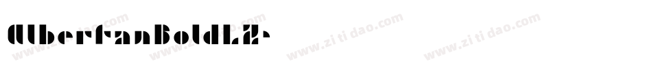 AlbertanBoldLZ字体转换