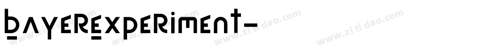 BayerExperiment字体转换