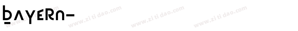 Bayern字体转换