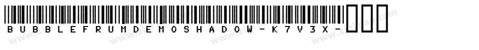 BubbleFrumDemoShadow-K7V3X字体转换