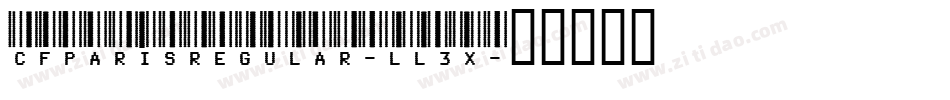 CfParisRegular-ll3X字体转换