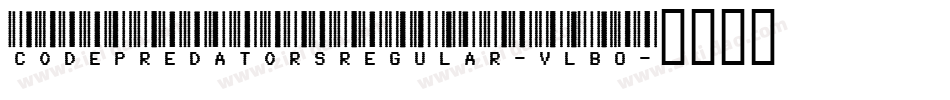 CodePredatorsRegular-VLB0字体转换