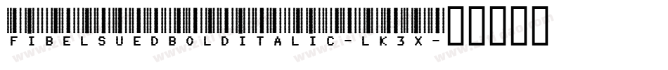FibelSuedBoldItalic-lK3X字体转换