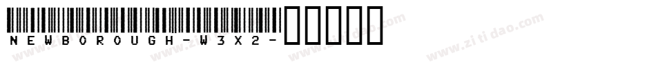 Newborough-w3x2字体转换