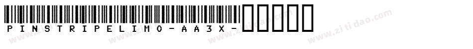 PinstripeLimo-aA3x字体转换