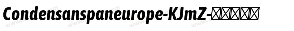 Condensanspaneurope-KJmZ字体转换