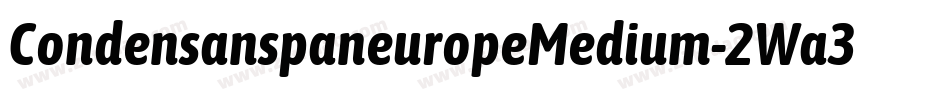 CondensanspaneuropeMedium-2Wa3字体转换