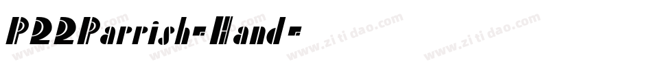 P22Parrish-Hand字体转换
