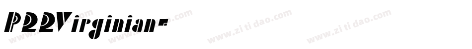 P22Virginian字体转换