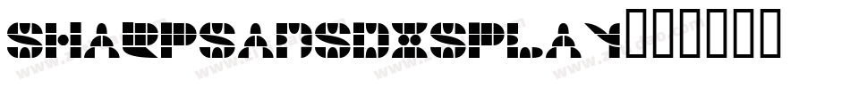 sharpsansdisplay字体转换