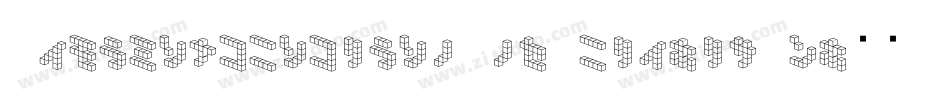DemoncubicblockNkpTile-lxOy字体转换