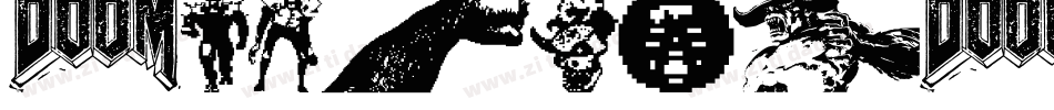 DefaultDoom-Jz7B字体转换