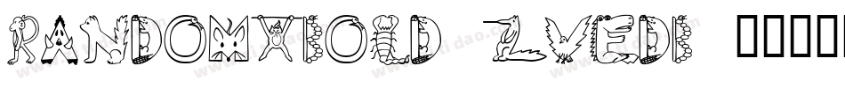 RandomXBold-ZVEdB字体转换