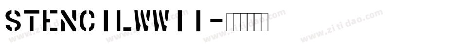 StencilWWII字体转换