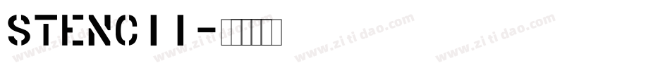 stenci1字体转换