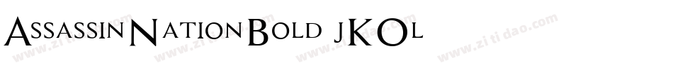 AssassinNationBold-jKOl字体转换