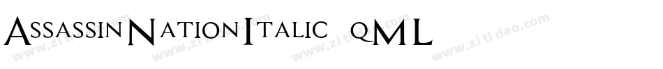 AssassinNationItalic-5qML字体转换