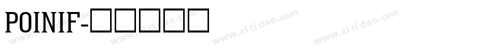 POINIF字体转换