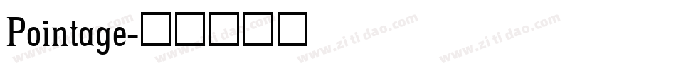 Pointage字体转换