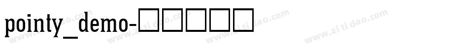 pointy_demo字体转换