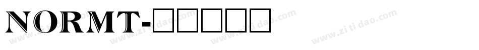 NORMT字体转换