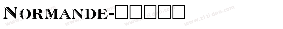 Normande字体转换
