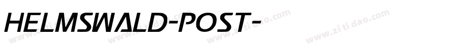Helmswald-Post字体转换