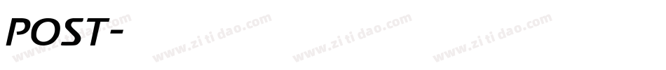 POST字体转换