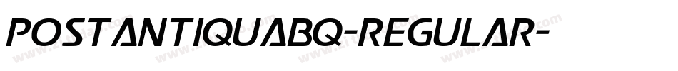 PostAntiquaBQ-Regular字体转换