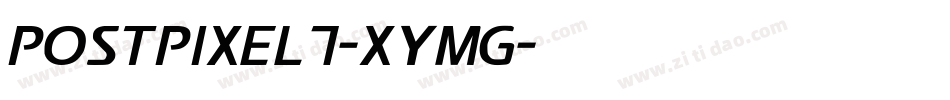 PostPixel7-XyMG字体转换