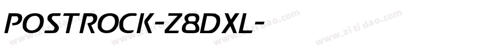 PostRock-z8dXL字体转换