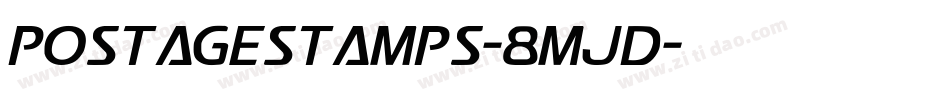 Postagestamps-8MJD字体转换