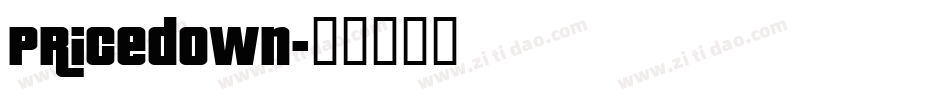 Pricedown字体转换