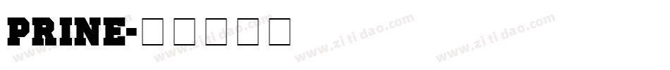 PRINE字体转换
