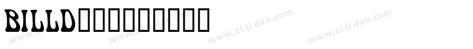 BILLD___字体转换