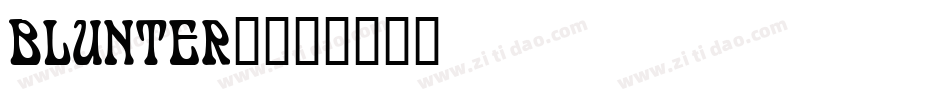 BLUNTER_字体转换