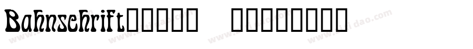 Bahnschrift_400_100字体转换