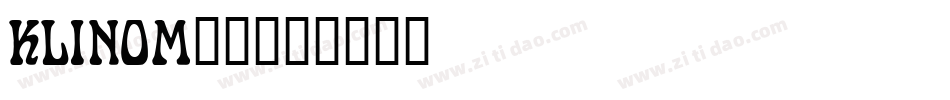 KLINOM__字体转换