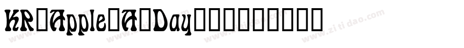 KR_Apple_A_Day转换器字体转换
