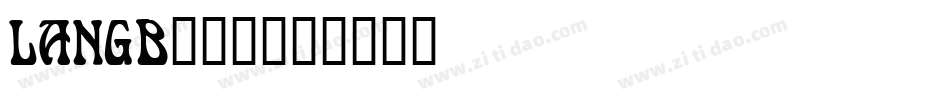 LANGB___字体转换