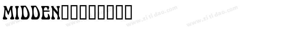 MIDDEN__字体转换