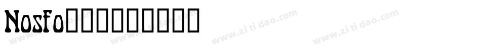 Nosfo___字体转换