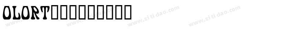 OLORT___字体转换