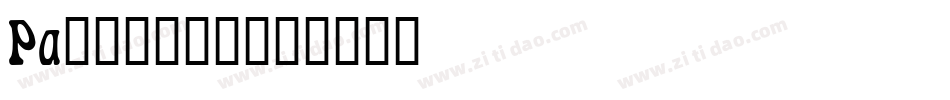 Pa______字体转换